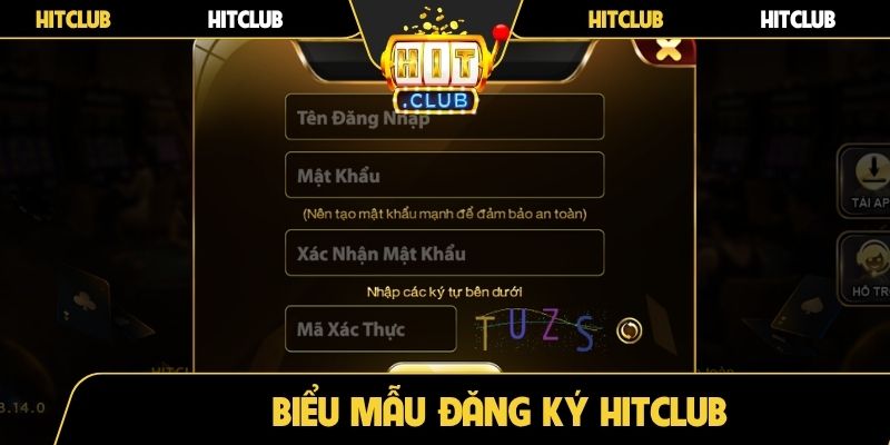 Biểu mẫu đăng ký Hitclub