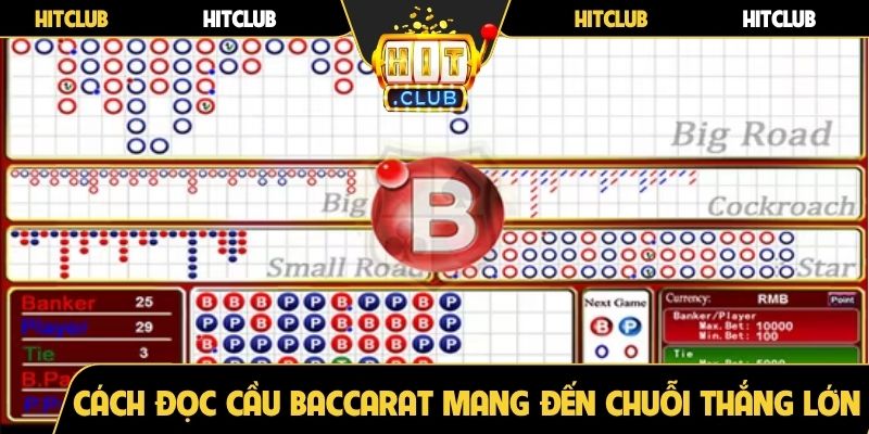 Cách đọc cầu Baccarat mang đến chuỗi thắng lớn