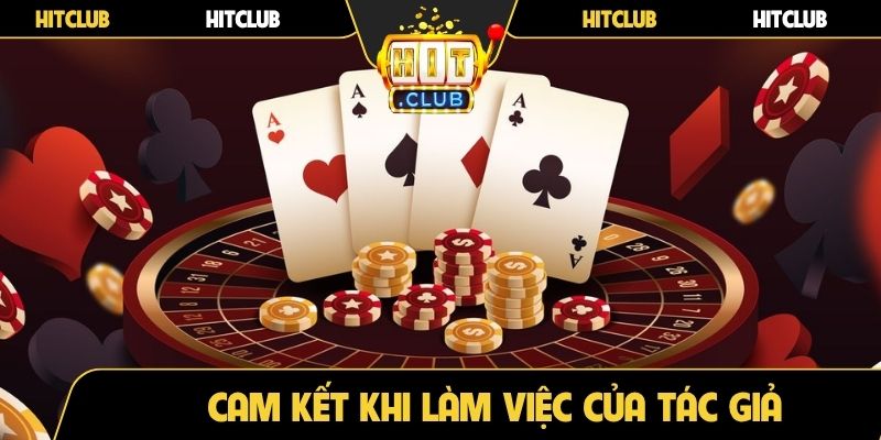 Cam kết khi làm việc của tác giả