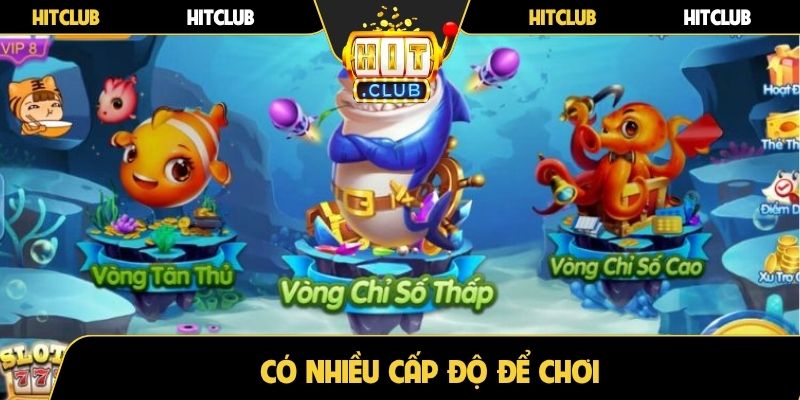 Có nhiều cấp độ để chơi