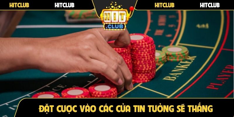 Đặt cược vào các cửa tin tưởng sẽ thắng