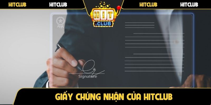 Giấy chứng nhận của Hitclub