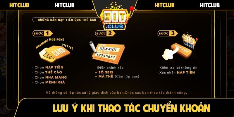 Lưu ý quan trọng khi thao tác chuyển khoản