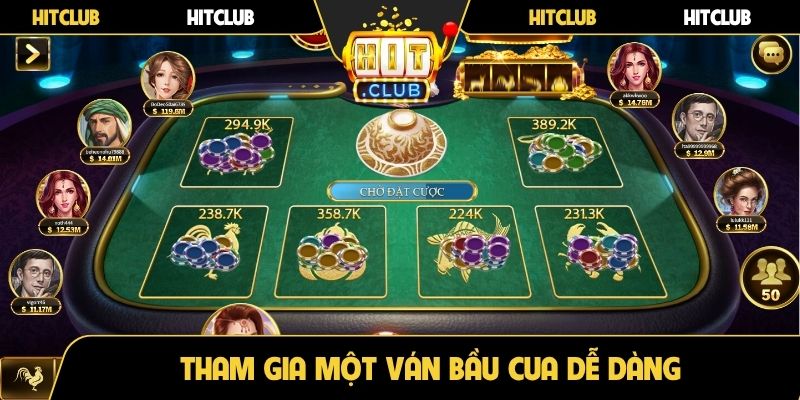 Tham gia một ván bầu cua dễ dàng