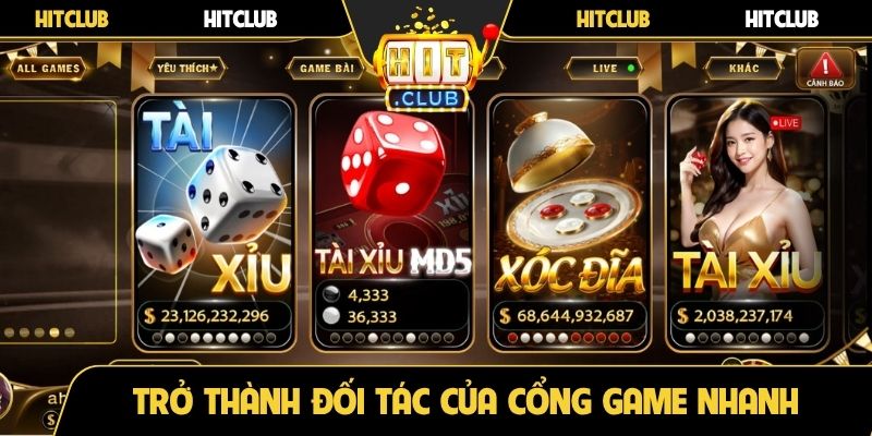 Trở thành đối tác của cổng game nhanh sau vài bước